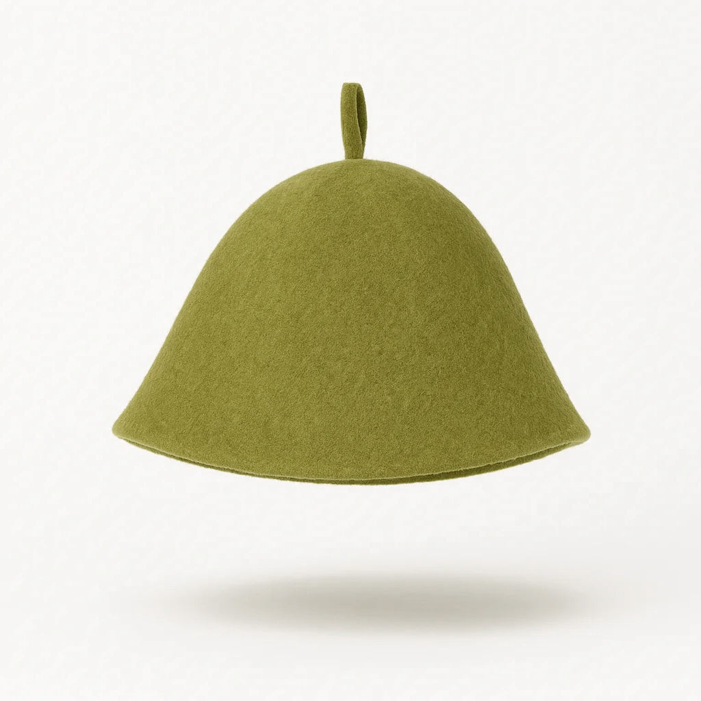 Merino Wool Sauna Hat Ultra Software - Olive you