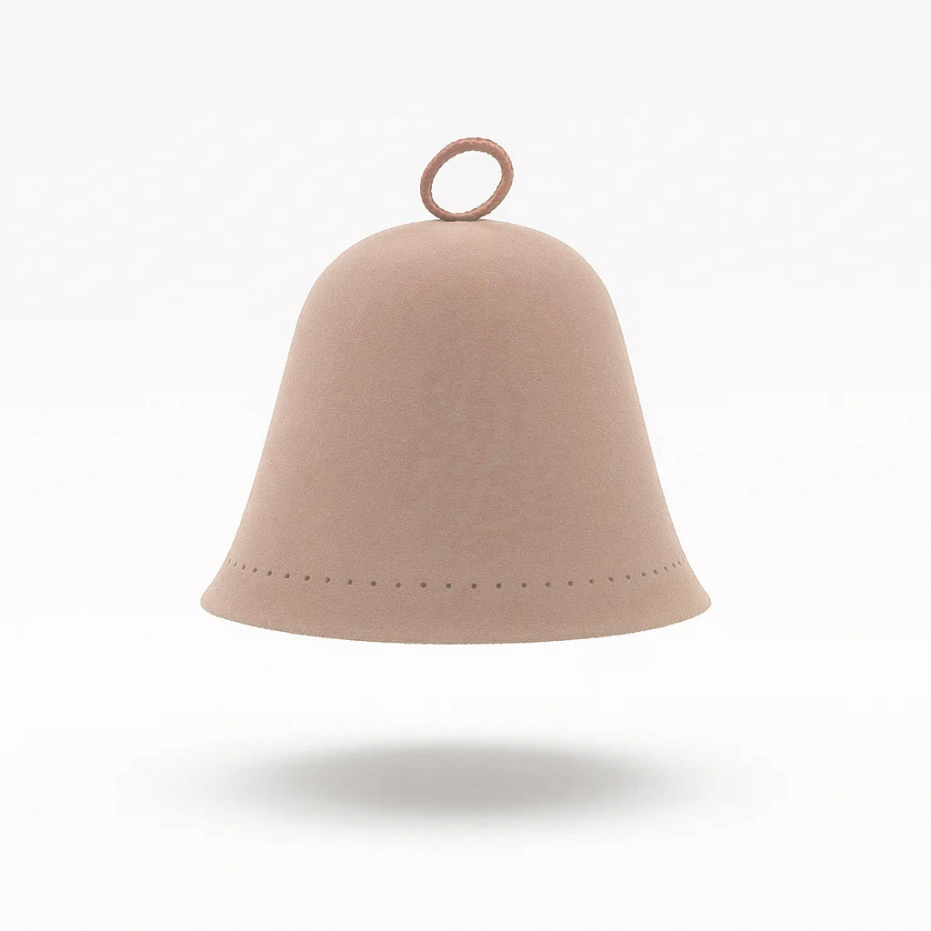 Goat Wool Felt Sauna Hat – Sand color