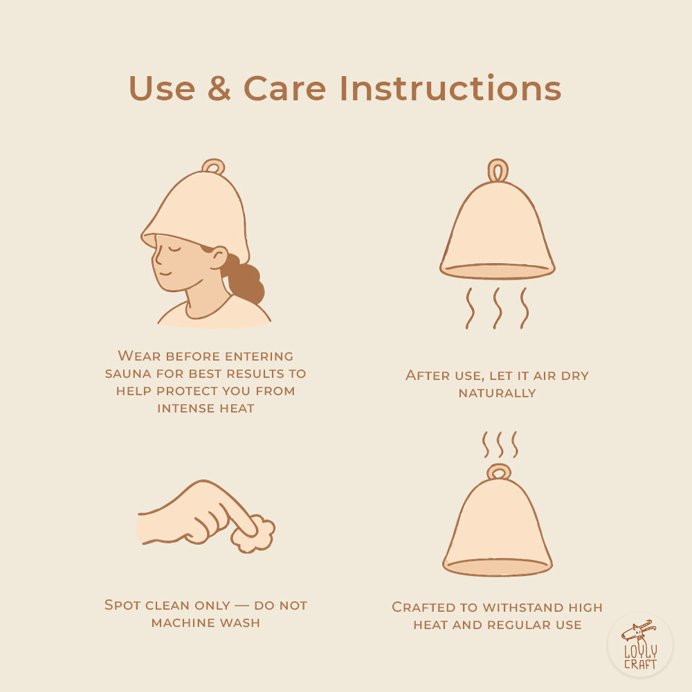 Merino Wool Sauna Hat Ultra Software - Olive you