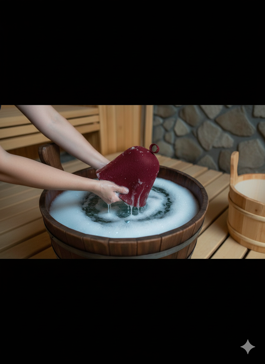 How to Care of Your Wool Sauna Hat