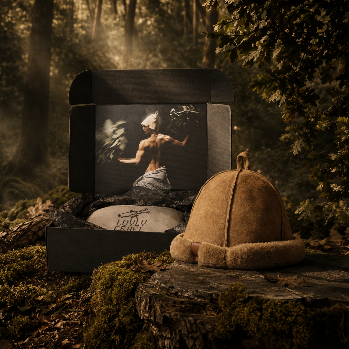 Premium Sheepskin Sauna Hat