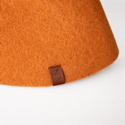 Stretchy Merino Wool Sauna Hat - Amber