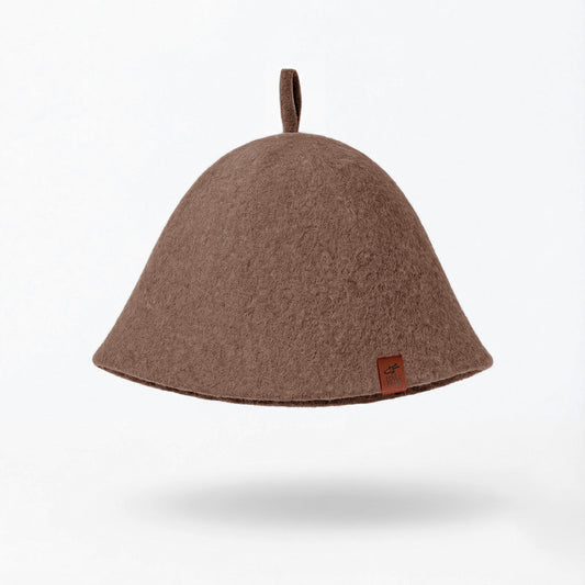 Merino Wool Sauna Hat Ultra Soft - Cocoa