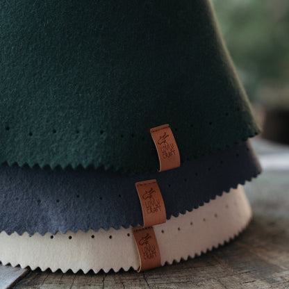 Merino Wool Felt Sauna Hat – Ivory color
