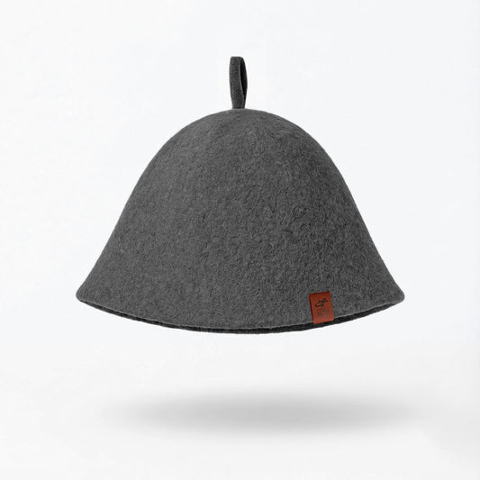 Merino Wool Sauna Hat Ultra Soft - Deep charcoal