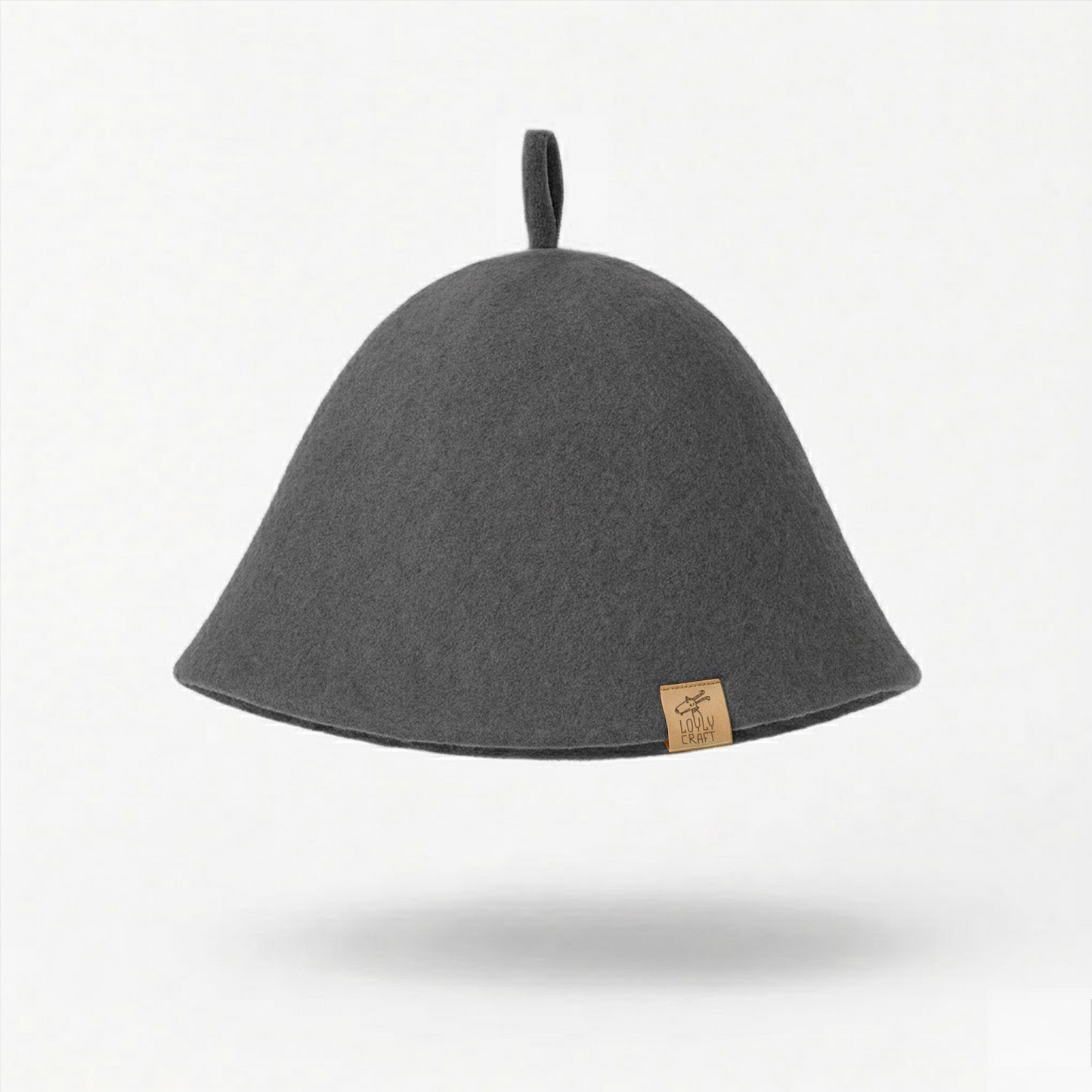 Merino Wool Sauna Hat Ultra Soft - Deep charcoal
