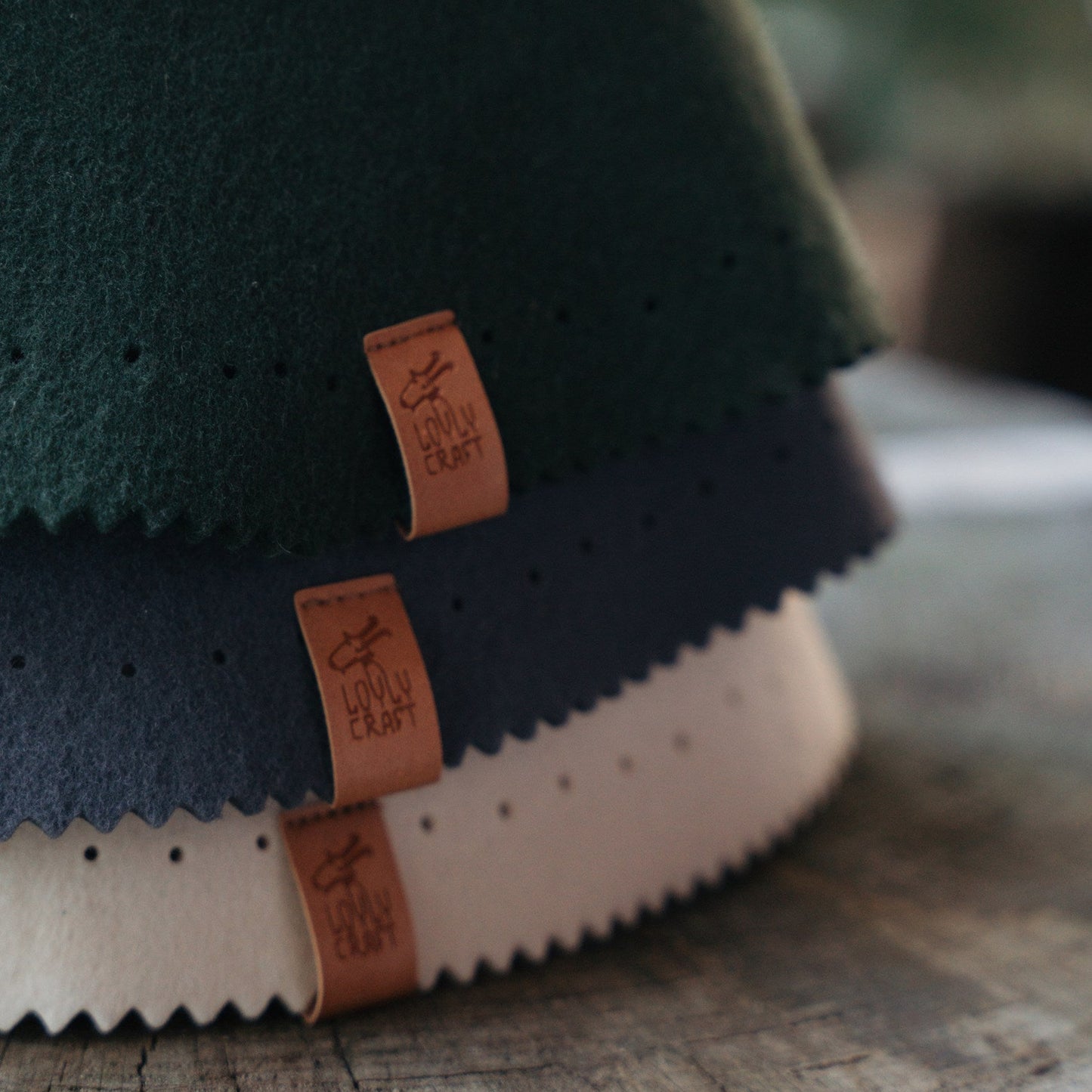 Merino Wool Felt  Sauna Hat - Fog