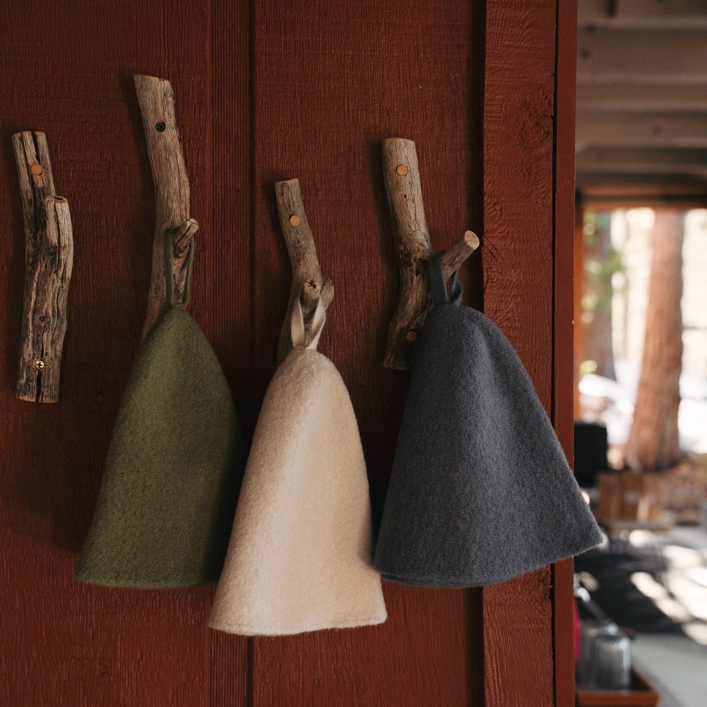 Merino Wool Sauna Hat Ultra Soft - Oat milk