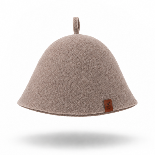 Merino Wool Sauna Hat Ultra Soft - Cocoa