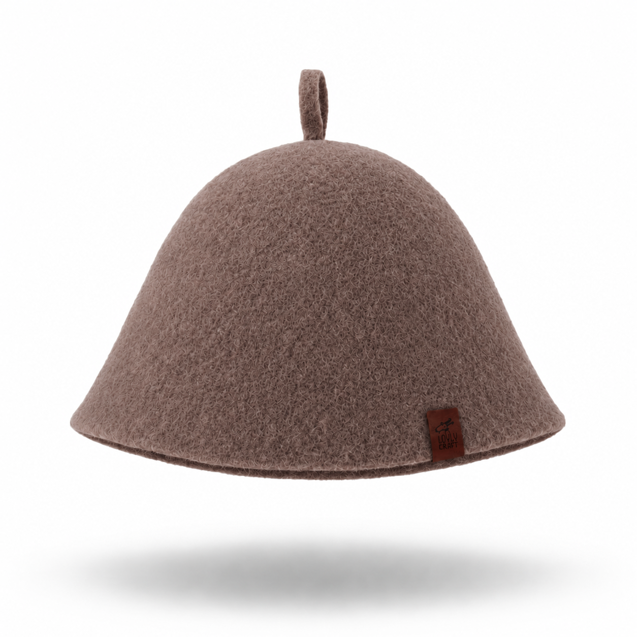 Merino Wool Sauna Hat Ultra Soft - Cocoa