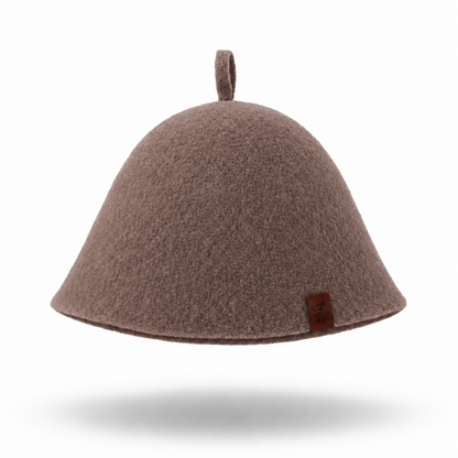 Merino Wool Sauna Hat Ultra Soft - Cocoa