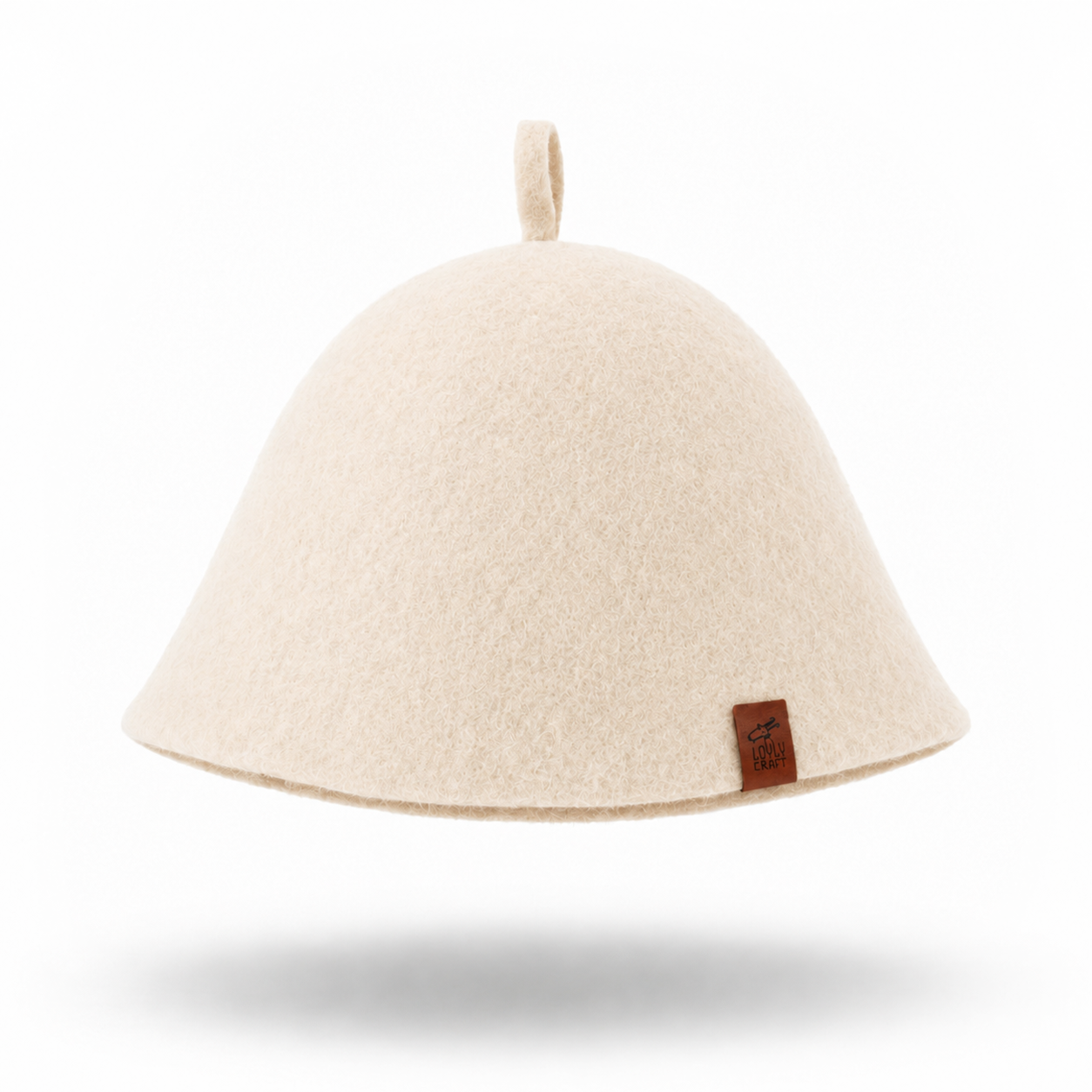Merino Wool Sauna Hat Ultra Soft - Oat Milk