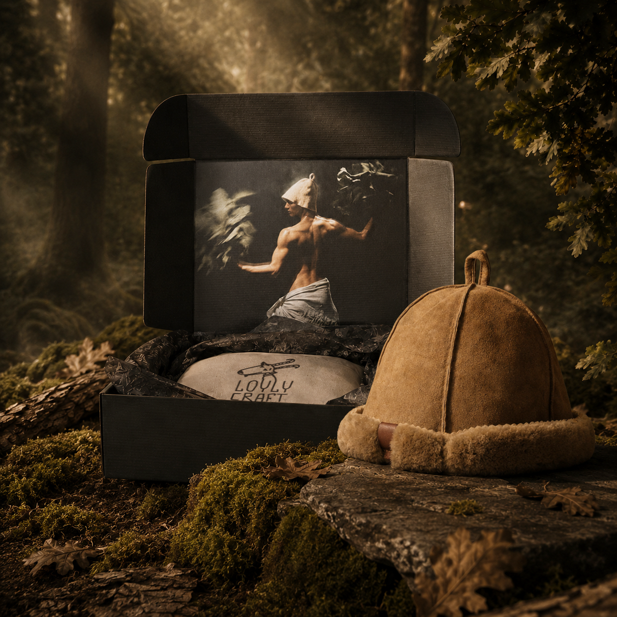 Natural Sheepskin Sauna Hat