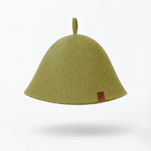 Merino Wool Sauna Hat Ultra Soft - Olive you