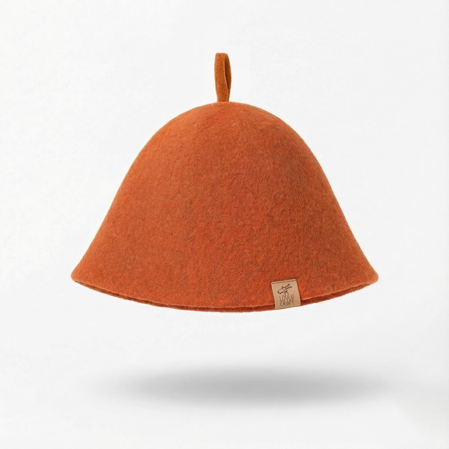 Merino Wool Sauna Hat Ultra Soft - Orange Peel