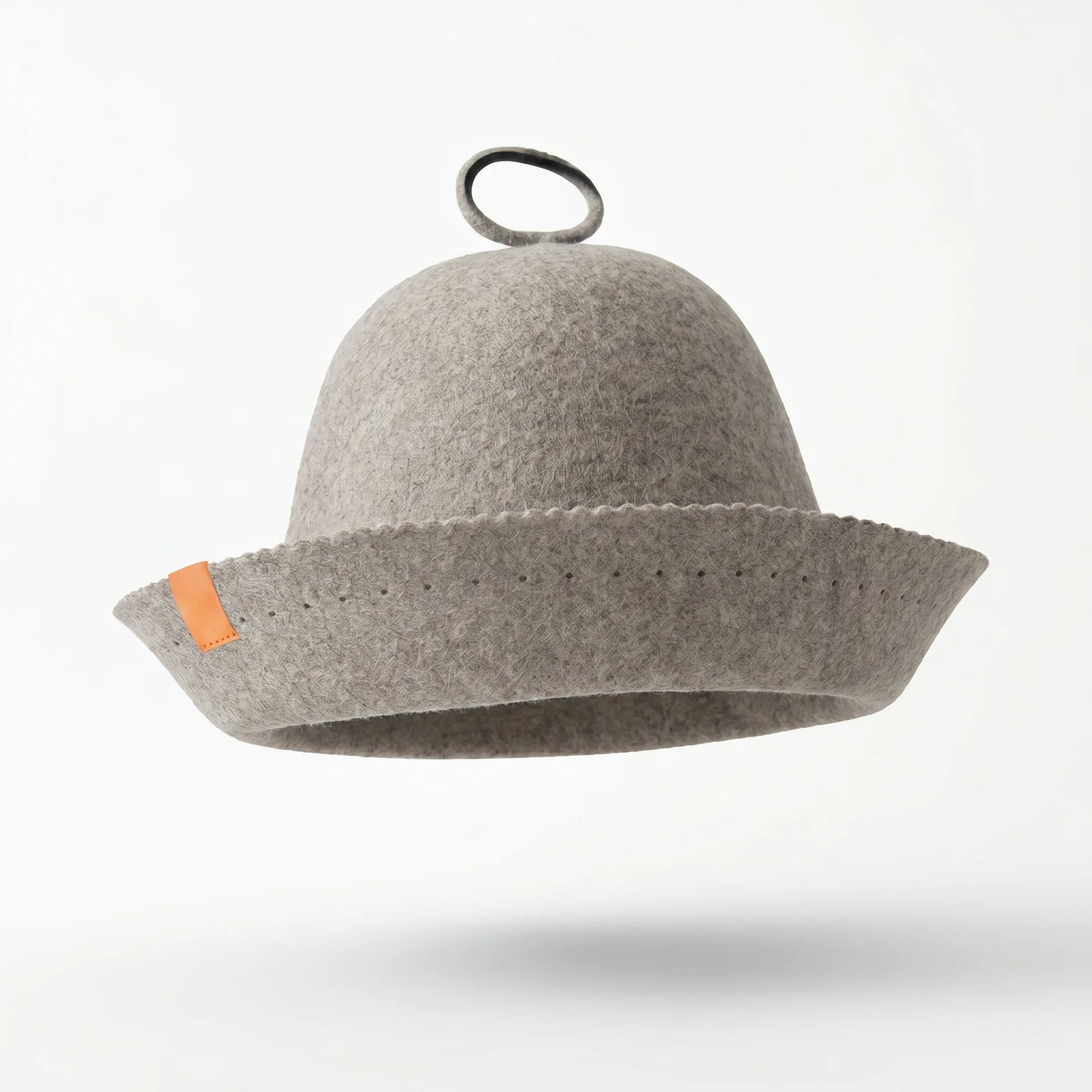 Merino Wool Felt Sauna Hat - Birch color