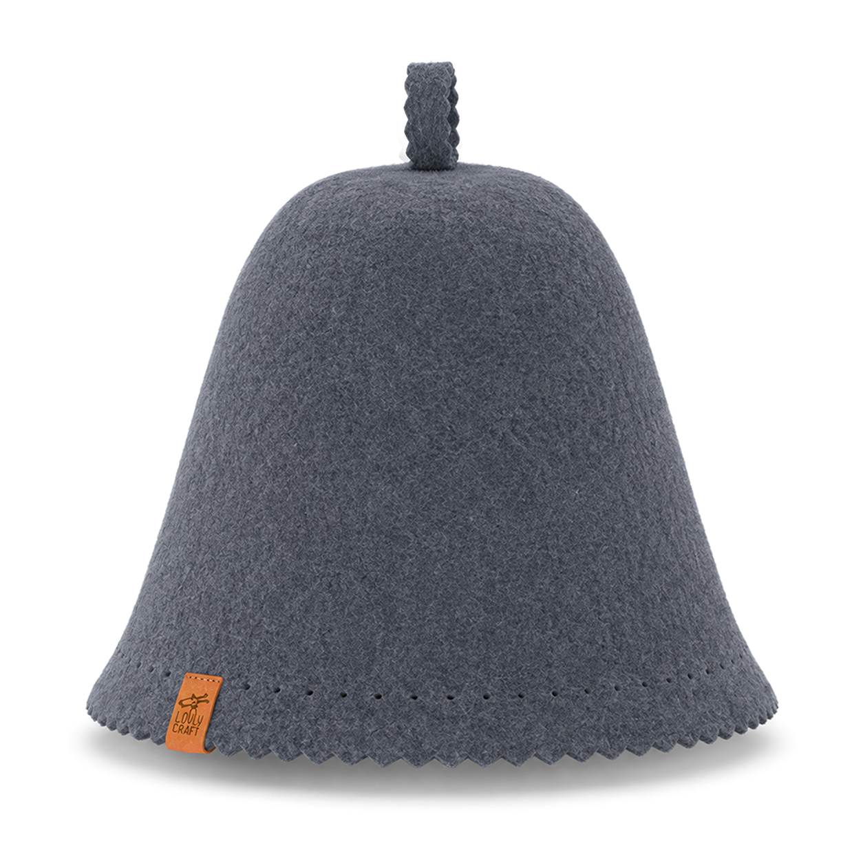 Merino Wool Felt  Sauna Hat - Fog