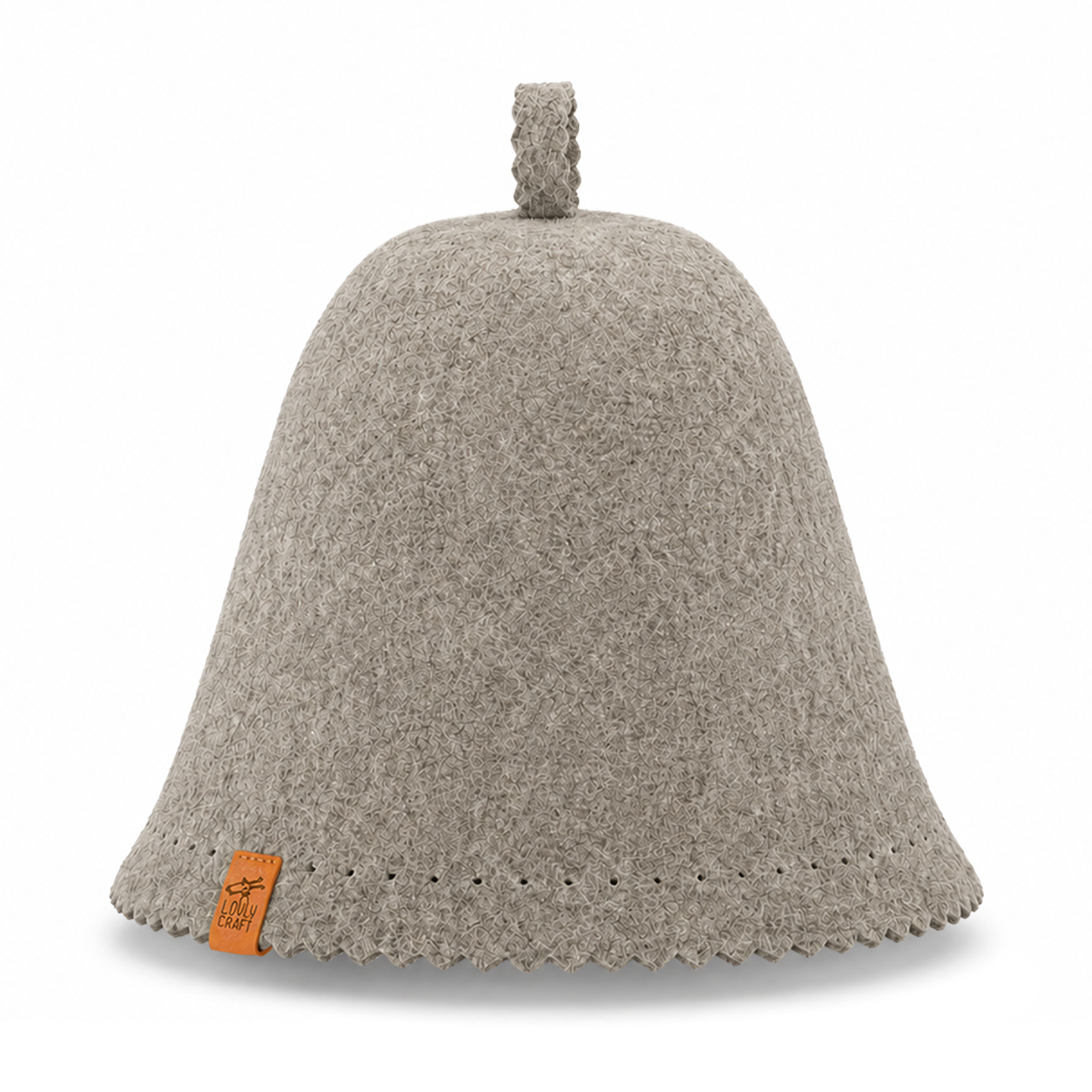 Merino Wool Felt Sauna Hat - Birch color